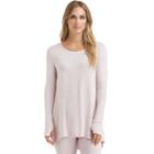Women's Cuddl Duds Soft Knit Tunic Top, Size: Xsml Av/rg, Dark Pink