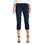 Women's Chaps Sateen Skinny Capris, Size: 6, Blue