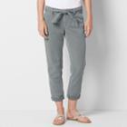 Women's Sonoma Goods For Life&trade; Cavalry Twill Utility Capris, Size: 4, Grey