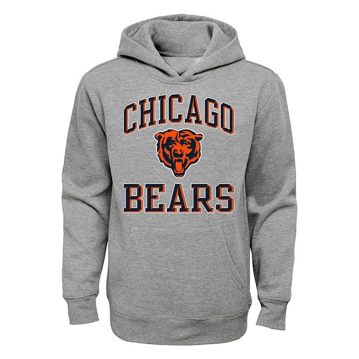 Boys 8-20 Chicago Bears Promo Fleece Hoodie, Boy's, Size: L(14/16), Grey