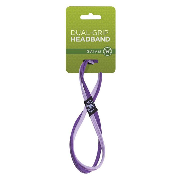 Gaiam Dual-grip Headband, Adult Unisex, Purple