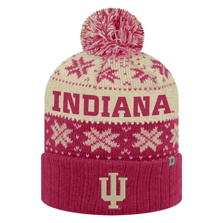 Adult Top Of The World Indiana Hoosiers Subarctic Beanie, Adult Unisex, Med Red