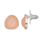 Lc Lauren Conrad Pink Nickel Free Button Stud Earrings, Women's