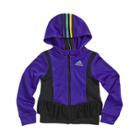 Girls 4-6x Adidas Climawarm Twirl Trainer Hooded Jacket, Size: 5, Drk Purple