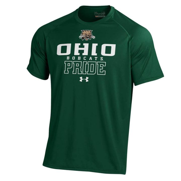 Men's Under Armour Ohio Bobcats Tech Tee, Size: Medium, Ohu Green