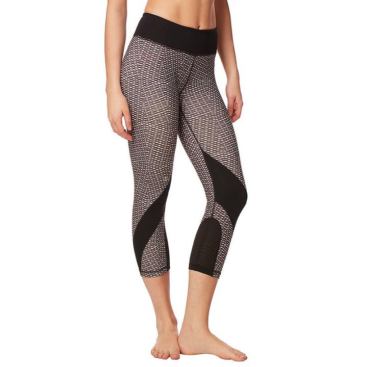 Women's Shape Active Lightening Capri Workout Tights, Size: Xl, Oxford