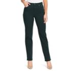 Women's Gloria Vanderbilt Amanda Classic High Waisted Tapered Jeans, Size: 12 Avg/reg, Dark Green