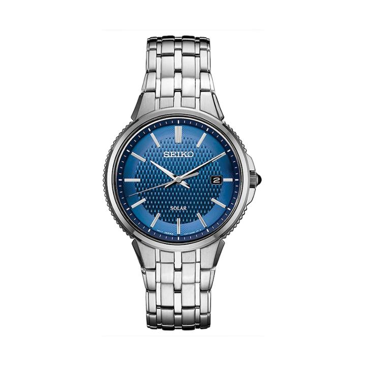 Seiko Men's Coutura Stainless Steel Solar Watch - Sne507, Size: Large, Silver