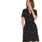 Women's Popsugar Print Shirt Dress, Size: Xs, Black