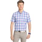 Big & Tall Izod Advantage Classic-fit Plaid Stretch Button-down Shirt, Men's, Size: 3xb, Lt Purple