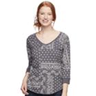 Women's Sonoma Goods For Life&trade; Drop Sleeve V-neck Sweatshirt, Size: Xxl, Light Grey