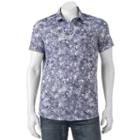 Men's Marc Anthony Slim-fit Stretch Button-down Shirt, Size: Xl, Blue