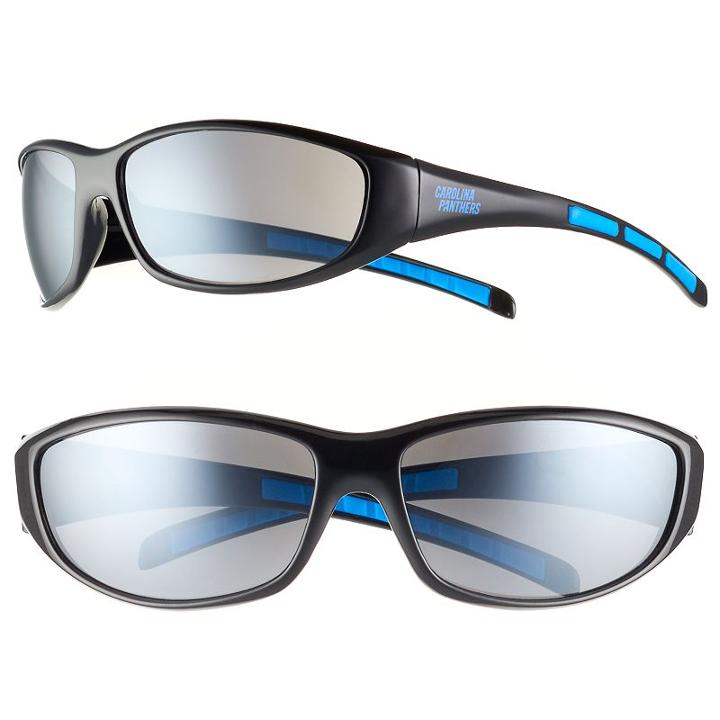 Adult Carolina Panthers Wrap Sunglasses, Multicolor