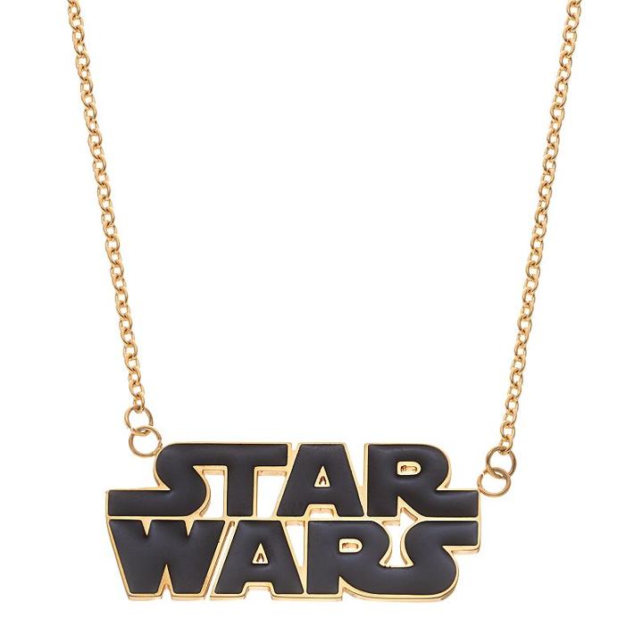 Star Wars Stainless Steel Logo Necklace, Women's, Yellow