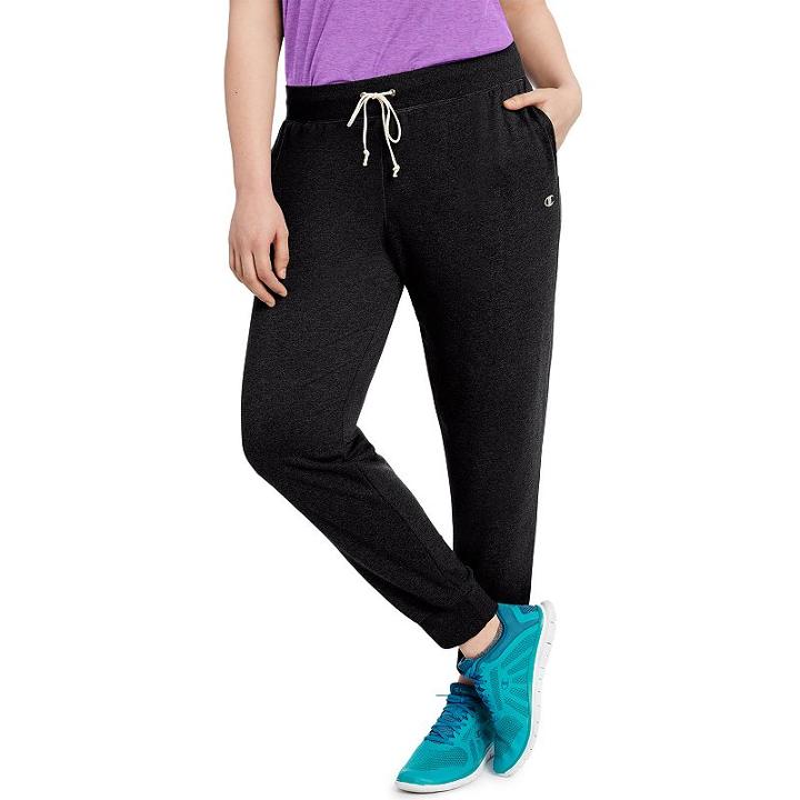 Plus Size Champion French Terry Jogger, Women's, Size: 4xl, Black