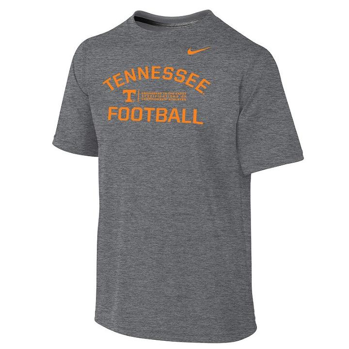 Boys 8-20 Nike Tennessee Volunteers Legend Lift Dri-fit Tee, Boy's, Size: M(10-12), Grey Other