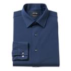 Men's Apt. 9&reg; Premier Flex Slim-fit Stretch Knit Dress Shirt, Size: 15.5-34/35, Blue