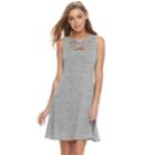 Women's Jennifer Lopez Strappy Fit & Flare Dress, Size: Medium, Light Grey