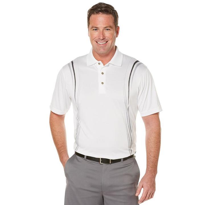 Men's Grand Slam Classic-fit Stretch Performance Golf Polo, Size: Medium, White