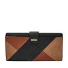 Relic Rfid-blocking Checkbook Wallet, Women's, Brown Multi