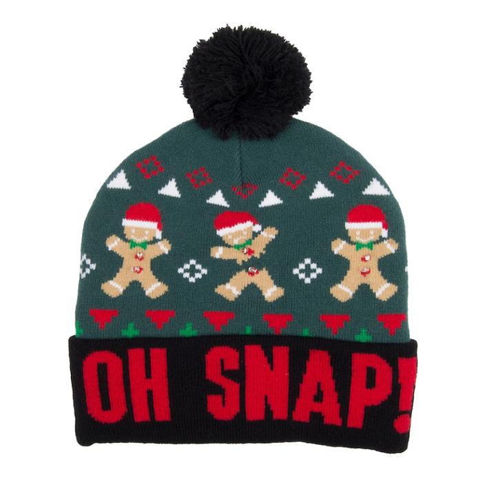 Wembley Holiday Light-up Pom Beanie, Men's, Oh Snap
