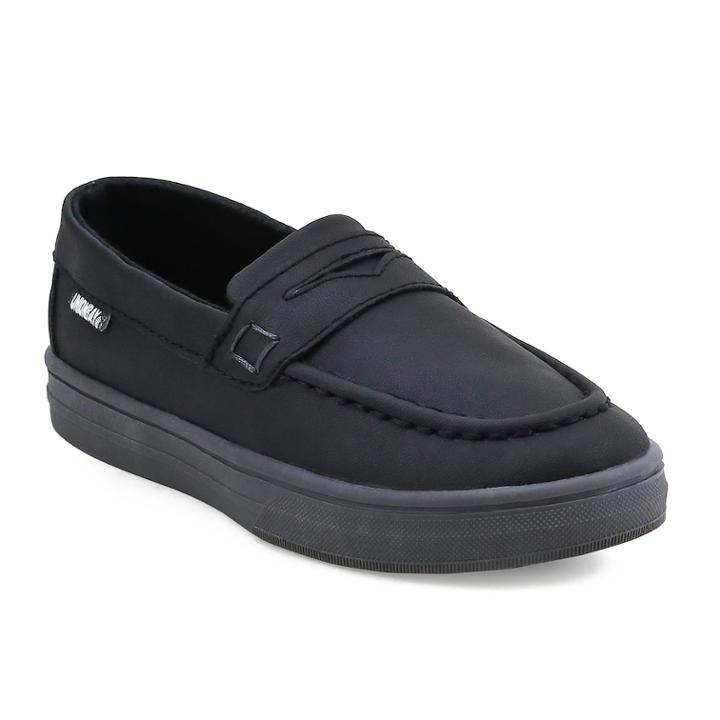 Unionbay Smale Boys' Slip On Sneakers, Size: 1, Black
