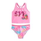 Girls 4-6x Shopkins 2-pc. Venice Beach Spk Bikini Swimsuit, Size: 5-6, Pink