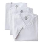 Men's Jockey 3-pk. Classic Staydry V-neck Tees, Size: Small, White