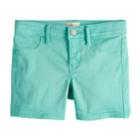 Girls 7-16 So&reg; Ultimate Midi Shorts, Size: 16, Med Blue