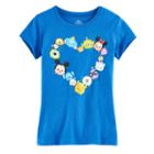 Disney's Tsum Tsum Girls 7-16 Heart Graphic Tee, Size: Large, Blue Other