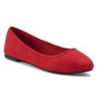 So&reg; Hitide Women's Pointed Toe Flats, Size: Medium (6), Red
