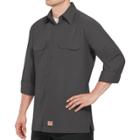 Men's Red Kap Classic-fit Ripstop Work Shirt, Size: Small, Grey
