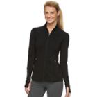 Petite Tek Gear&reg; Shapewear Active Jacket, Women's, Size: L Petite, Black