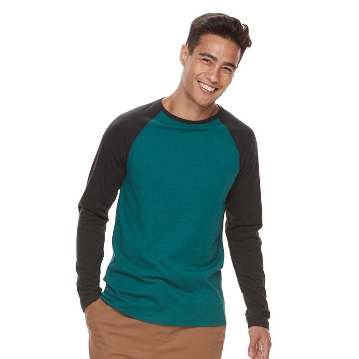 Men's Urban Pipeline&reg; Ultimate Raglan Tee, Size: Xl, Green