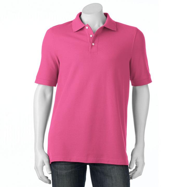 Men's Croft & Barrow&reg; True Comfort Classic-fit Pique Performance Polo, Size: Xxl, Pink