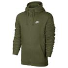 Big & Tall Nike Club Full-zip Fleece Hoodie, Men's, Size: 4xl Tall, Green