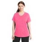 Plus Size Champion V-neck Tee, Women's, Size: 2xl, Light Pink