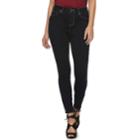 Women's Jennifer Lopez High-waisted Super Skinny Jeans, Size: 8 Short, Dark Blue