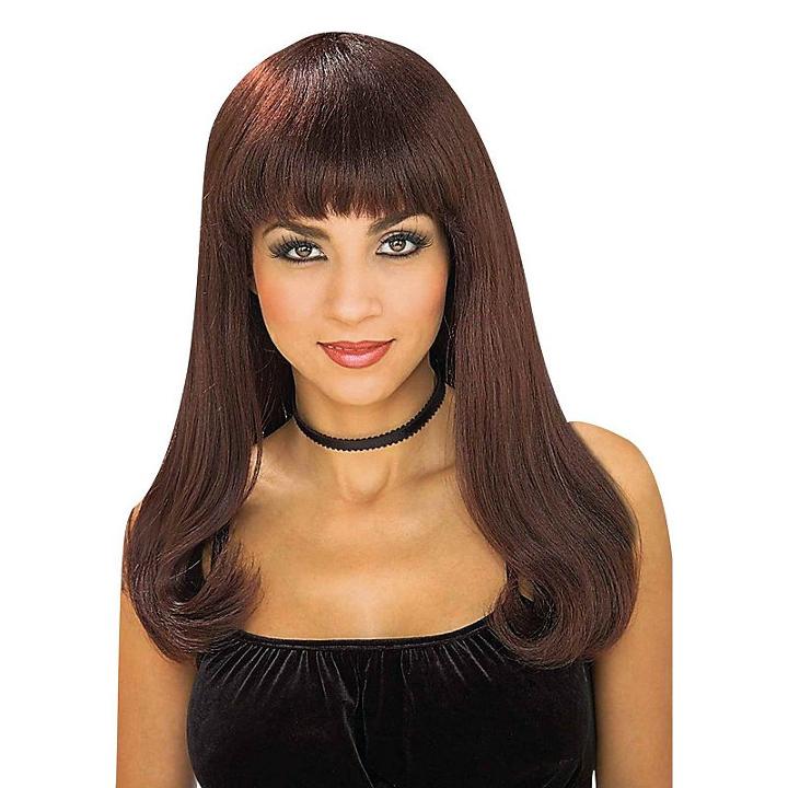 Adult Brunette Costume Wig, Brown