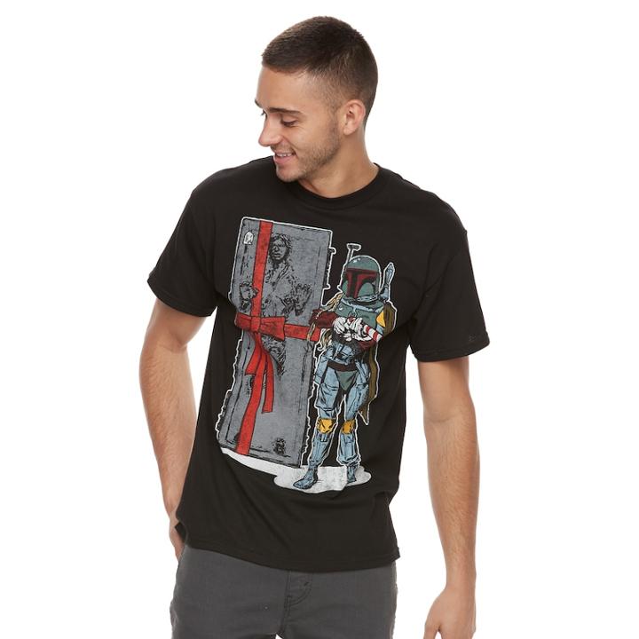 Men's Star Wars Boba Fett Gift For Jabba Tee, Size: Medium, Black