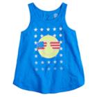 Girls 7-16 & Plus Size So&reg; Lace-up Back Americana Tank Top, Size: 7-8, Med Blue