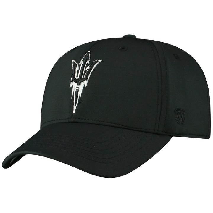 Adult Top Of The World Arizona State Sun Devils Tension Cap, Men's, Black
