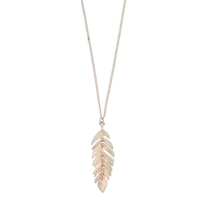 Lc Lauren Conrad Long Leaf Pendant, Women's, Light Pink