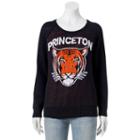Juniors' Princeton Tiger Graphic Sweater, Girl's, Size: Medium, Black
