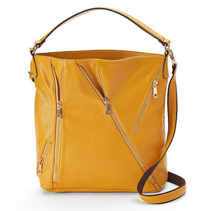 Mellow World Dayna Asymmetrical Hobo, Women's, Yellow