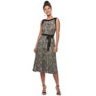 Women's Perceptions Printed Seam Shift Dress, Size: Xlrg Av/rg, Dark Brown