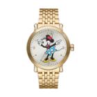 Disney's Minnie Mouse Men's Stainless Steel Watch, Yellow