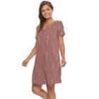 Juniors' Mudd&reg; Lace-up Shoulder Dress, Teens, Size: Large, Med Pink