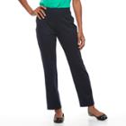 Petite Croft & Barrow&reg; Pull-on Ponte Pants, Women's, Size: L Petite, Blue (navy)