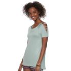 Juniors' Pink Republic Ladder-sleeve Tee, Teens, Size: Xl, Green Oth